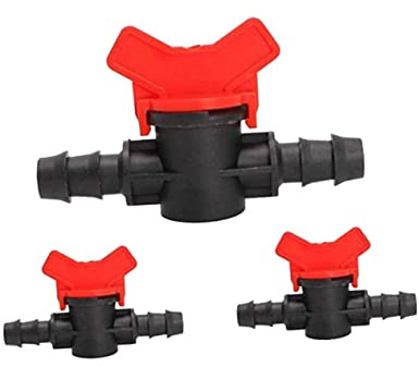 HEMOTON Robinet à Boisseau Sphérique 16Mm Double Extrémité pour Arrosage Jardinier Vanne d'Irrigation Étanche Raccords d'Arrosage Solide Accessoire d'Arrosage Intérieur et Extérieur