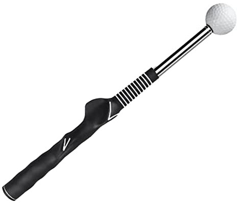 Clickinline Golf Swing Practice Stick Telescopic Golf Swing Trainer Golf Swing Master Training Aid Golf Practice Posture Corrector