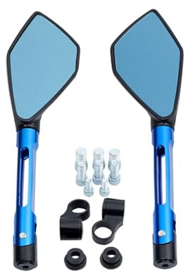 Lenkerendenspiegel Motorrad Für K&AWASAKI Für Z900 Für Z800 Für ER6N Universal Motorrad Rückspiegel Lenker Rückspiegel Rückspiegel(A)
