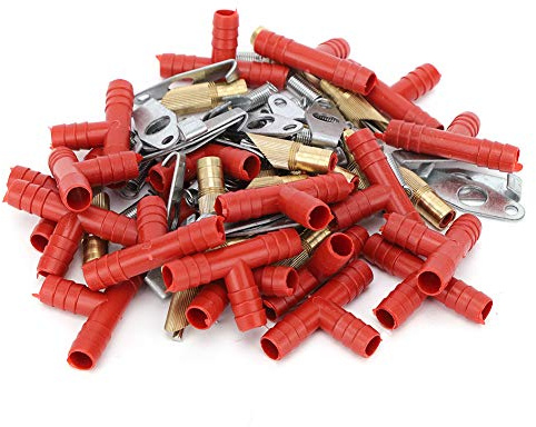 Yctze 20 Set Waterer per Bevitori di Coniglio - Bevitori di Capezzoli per Conigli, Furetti e Piccoli Roditori - Facile Accessori per Irrigazione per il Bestiame Puliti