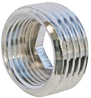 SOMATHERM FOR YOU - Fourrure Laiton Chromé - Raccord Mâle 15/21 - Femelle 12/17 - Raccordement Rapide et Facile - Résistance à la Corrosion - Réseaux Eau Sanitaire ou Chauffage - Gris | Raccordez facilement 2 diamètres différents grâce à cette fourrure en laiton, durable.