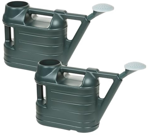 2 x 6.5L Watering Can Outdoor With Sprinkler Rose - Lightweight Everyday Garden Watering Can - Indoor & Outdoor Houseplant Garden Plants Watering Can - Detachable General Purpose Rose Head.