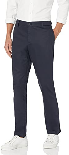 Dockers® Men's Athletic Fit Signature Khaki Lux Cotton Stretch Pants, Navy, 38W x 30L