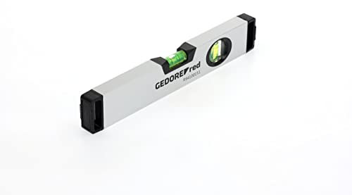 GEDORE red Wasserwaage, magnetisch, 300 mm lang, mit Vertikal- und Horizontal-Libelle, Messgenauigkeit +/- 0,5 mm/m, R94100151