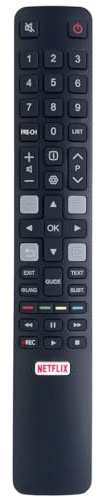 FOXRMT RC802N pour Télécommande TCL Smart TV, Telecommande Universelle TCL Adaptée à la TCL TV 32ES560 32ES580 40ES560 43EP640 43EP660 50DP660 50EP640 50EP660 50EP680 55DC760