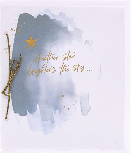 UK Greetings Mit Trauerkarte – Thinking of You Karte – Sorry for Your Loss Karte – ein weiterer Stern erhellt den Himmel