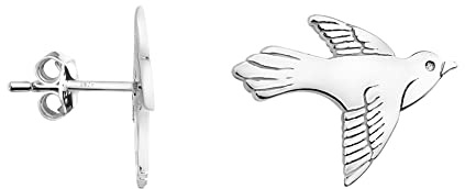 SOFIA MILANI - Damörhängen i 925 Silver - Stiftörhänge med Fågel - E1257