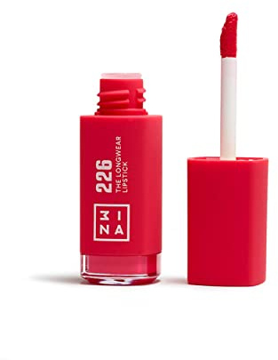 3INA- The Longwear Lipstick 226 - Labial Líquido Coral -Larga duración | Larga Duración con Ácido Hialurónico Hidrata los Labios - Barra de Labios Mate de Alta Pigmentación - Vegan - Cruelty Free