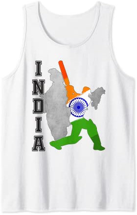 Indian Cricket Jersey India Cricket Team Lover Supporter Tank Top
