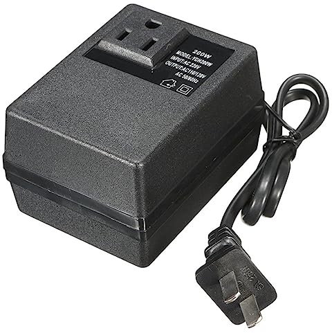 200W Voltage Converter Transformer,Step Up Down Convert 220V to 110V OR 110V to 220V Cell Phone Travel Adapter Converter Suitable for Products Within 100W Power,UK,110V/220V