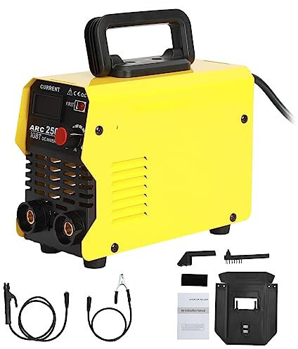 Shienfir 220V Elektroschweißgerät, ARC250 Stromeinstellbereich 30-250A Schweißgerät Dual Voltage Digital Display Elektro-Mini-Schweißgerät