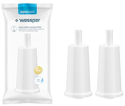 Wessper Wasserfilter Kartuschen für Kaffeemaschinen, Water Filter Kaffeevollautomaten, Filterpatronen Kompatibel mit Sage Barista Touch Express SES880, SES875 – 2 Stück