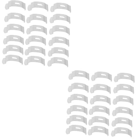 Ciieeo 40 Stk oberstes Blatt Vorhang Reparaturteile Etikettenhalter Fenstervorhänge goldene Vorhänge Festplatte für senkrechten Vorhang Reparaturplatten aus Metall Jalousie Zubehör Kapuze