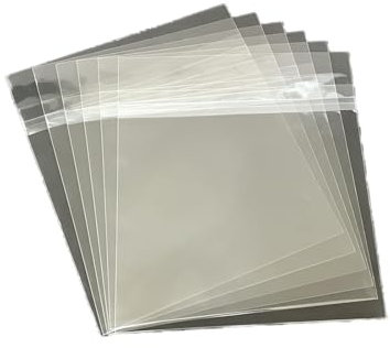 Tezuyok Wiederverschließbare Schallplatten-Außenhüllen, 25,4 cm, 3 mm dick, transparent, professionelle Schallplatten-Aufbewahrung, Vinyl-Schallplatten-Außenhüllen für Album-Cover, 26,7 x 26,7 cm +