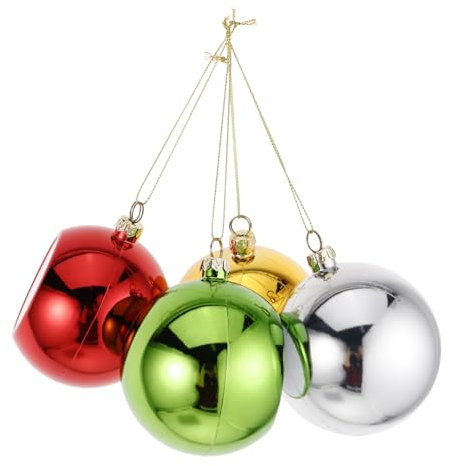 VICASKY 4stücke Weihnachtskugeln Mit Familienfotos Sublimations-Ornamente Für Weihnachtsbaum DIY-fotokugeln Party-Dekorationen
