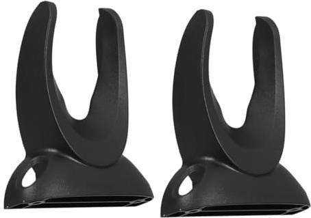 Barcode Scanner Halterung 2 Stück, Kunststoff, Schwarze Wandhalterung | Platzsparende Montagehalterung, Stabile Basis, für Einzelhandel und Supermärkte
