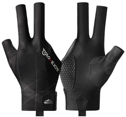 Wnddle Billard Handschuh, Snooker Handschuhe, Billiard Pool Cue Gloves, Verstellbare Poolhandschuhe