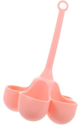 VILLCASE Rejilla de Silicona para Huevos 5 Orificios Vaporera Antiadherente Rápida para Bebés Cocina y Viaje