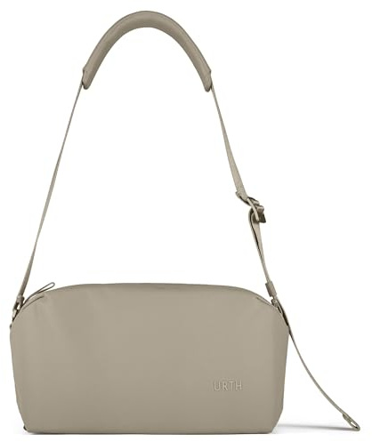 Urth Dolomite 8L Stor Crossbody Kameraväska – Vattenavvisande, Återvunnen, Mångsidig för DSLR, Fotografering och Vardag (beige)