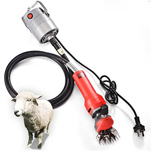 Ciseaux à Laine, Tondeuse à moutons électrique 9-13 ciseaux à lame à dents droites Cutter Machines à cisailler la laine de chèvre 1000W Mini arbre flexible(Beige regular)