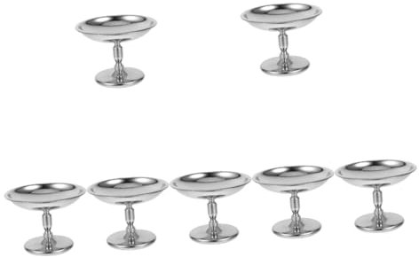 POPETPOP 7 Pièces Coupe à Dessert Acier Inoxydable Bol à Glace Créatif Tasse à Fruits et Salades Récipient Pratique et Réutilisable pour Yogourt et Apéritifs