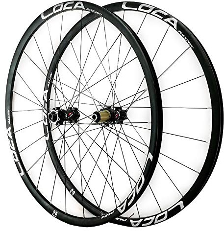IBOWZ MTB Laufradsatz, 26 27 5 29In Disc Bremse Steckachse Vorne Hinten Rad 8 9 10 11 12 Geschwindigkeit Aluminium Legierung Hub Matte 24H