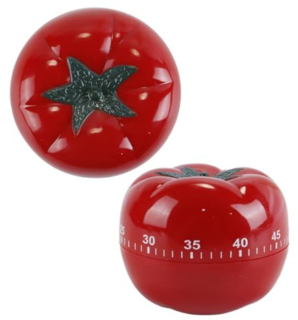 Durlo Mechanical Kitchen Timer, Tomato Timer, 60 Minute Timing for Learning, Gaming, Cooking, Digital for Kitchen Cooking Baking