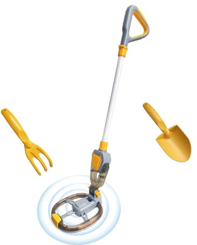 Detector de Metales para Niños | Kit Geográfico De Búsqueda De Oro Con Indicador Metálico,Juegos Educativos Con Sonido y Vibración Para Exteriores Cumpleaños Escuela Parque Playa Camping Patio Trasero
