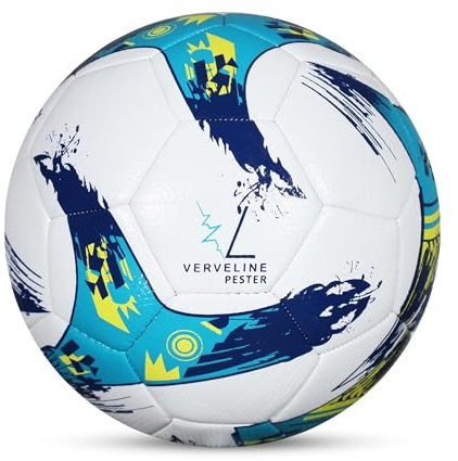 VERVELINE Futsal Ball Size 4 – Professional Low Bounce Indoor Soccer Ball for Training and Match Play – Indoor Training and Tournament, Hybrid 32-Panel Pester Futsal Ball from