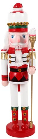 HAPINARY Figuras De Cascanueces Figuras Navideñas De Cascanueces Gigante para Árbol De Navidad Adorno Navideño Etiquetas Tradicionales