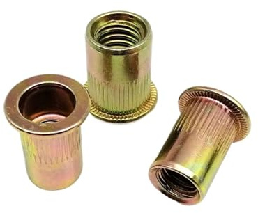 5/10 piezas de inserto de tuerca de remache estándar de EE. UU., tuerca de remache de unión, inserto de tuerca UNC 6#, 8#, 10#, 1/4, 5/16, 3/8, 1/2,(10pcs 8-32)