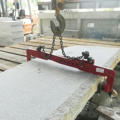 DUANHOZ Abrazadera para elevación de losas de Granito – Tenazas Verticales Ajustables para Transportar losas de Piedra y Acero – Ideal para bordillos, Islas y arcenes – Durabilid