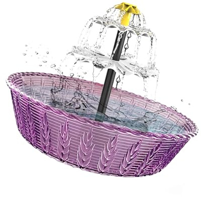 Heoscus Multifunktionaler Solarbetriebener Outdoor Brunnen Vogeltränke Für Vögel Mit Dynamischer Wasseranzeige Garten Dekorativer Springbrunnen Für Den Außenbereich