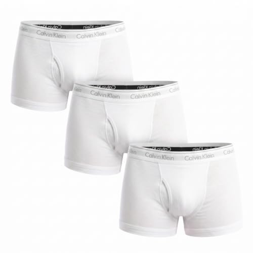 Calvin Klein Lot de 3 Boxers Courts Classiques en Coton pour Homme NB4002A | Boxers pour hommes, 100 % coton, taille mi-haute, ouverture fonctionnelle, jambes courtes