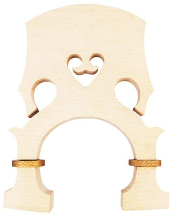 mophrati Verstellbarer Kontrabass Steg (4/4, 3/, 1/2 Zoll) aus Ahornholz für verbesserte Performance und lange Haltbarkeit. Höhenverstellung durch Drehen der Schrauben.