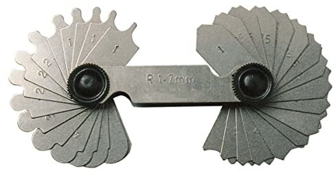 CNC QUALITÄT Radienschablone Konkav und Konvex Radienlehre Radius 7,5-15,0 mm