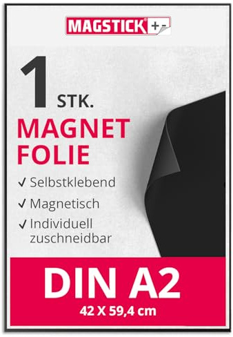 Magnet-Folie in DIN A2 I selbstklebend, roh-braun I zum Basteln I für Foto Bild Motiv Stanzen Kühlschrank-Magnet Lehrer-in I diy I mag019