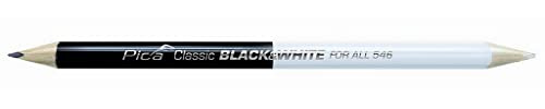 Pica A14711439P5462450 546/24-50 Markierstift Classic for All Black&White L.24cm 2B beids.gespitzt