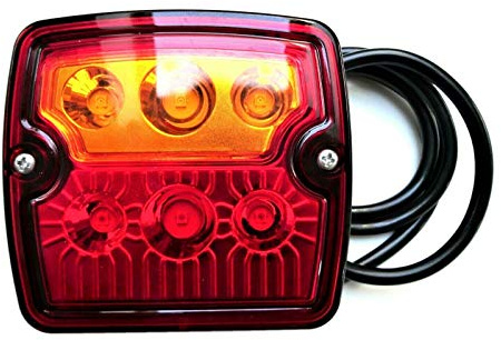 3 Funktionen LED Rückleuchte E9 12V 24V für Anhänger, LKWs, PKWs, Wohnmobile, Wohnwagen, Traktoren usw.