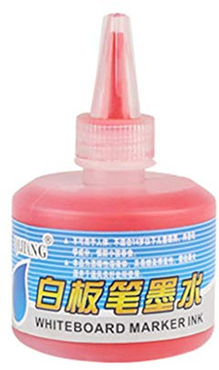 Ixkbiced 1 Flasche 50 ml Nachfülltinte zum Nachfüllen von Tinten Whiteboard-Marker, schwarz, rot, blau, 3 Farben, Schul- und Bürobedarf