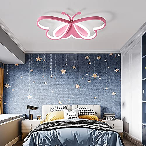 Deckenleuchte Led Dimmbar Schlafzimmer Deckenlicht Chic MäDchen Lampe Schmetterlingsform Deckelicht Schmetterling Lampen Licht Decken Leuchte Schmetterlinge Kinderzimmerlampe Kristallleuchter