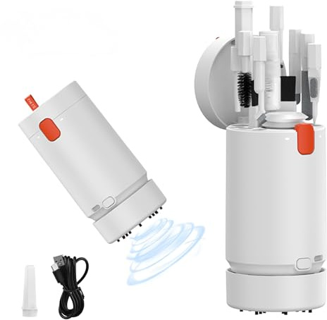 21 in 1 Multi-Tool Kit - Mini Table Dust Sweeper,Electronics, Laptop & Mobile Phone Cleaning Kit with Electric Brush & Typc Charging Cable for Cleaning Laptop, Keyboard, Earbuds, Camera, Cellphones