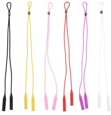 Angoily 12 Stück verstellbare Brillenschnur Ohr Seil Extender Brille Lanyard Ohr Lanyard Extender Brillen Lanyard Brillen Halter Strap Eyewear Cord Kieselgel Kind Anti-Sturz Schnalle, siehe abbildung,