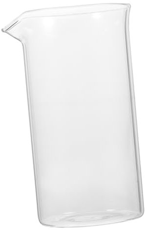 Hoement Press Coffee Replacement Glass Beaker with Smooth Polished Surface for 6 Cup Cafetiere and Tea Infuser Use