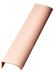 Furnipart TCO EDGE STRAIGHT Griff - Schrank Türgriff - Hinterschraubgriff, Versteckter Türgriff, Kantengriff Flach - Schrankgriffe, Küchengriffe - Länge 200mm, Abstand 160mm - Roségold