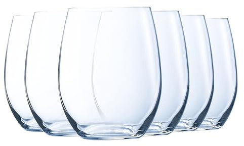 Luminarc - Collection Menades - 6 verres à eau 36 cl - Fabriqués en France - Emballage renforcé