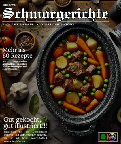 Schmorgerichte Rezepte : Buch von Gerichte geköchelt einfach Und abwechslungsreich, mit des vegetarische Abschnitte, spezielle Weihnachtsrezepte und sogar Kuchen.