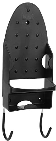 PerGar Colgador para Tabla de Planchar, Soporte de Pared para Tabla de Planchar, Estante para Tabla de Planchar 2 en 1 Montado en la Pared con Gancho, Soporte para Plancha Eléctrica,