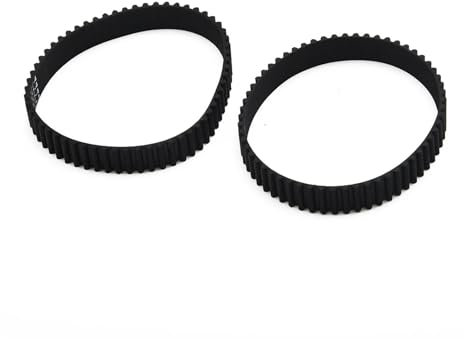 Cinghia di trasmissione dentata for piallatrice 1/2 pezzi di qualità for Black & Decker KW715 KW713 BD713 177-3M gomma nera Sostituire le parti(2PCS)