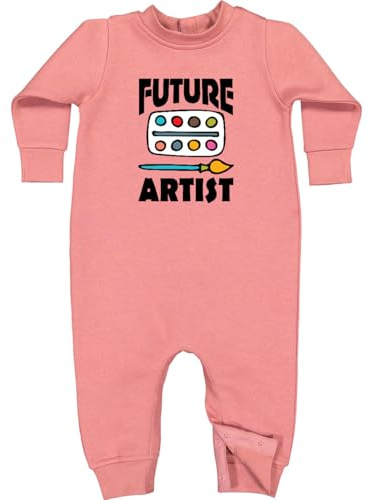 inktastic Future Artist Future Painter Baby Fleece Romper 12 Months Mauve 37c72